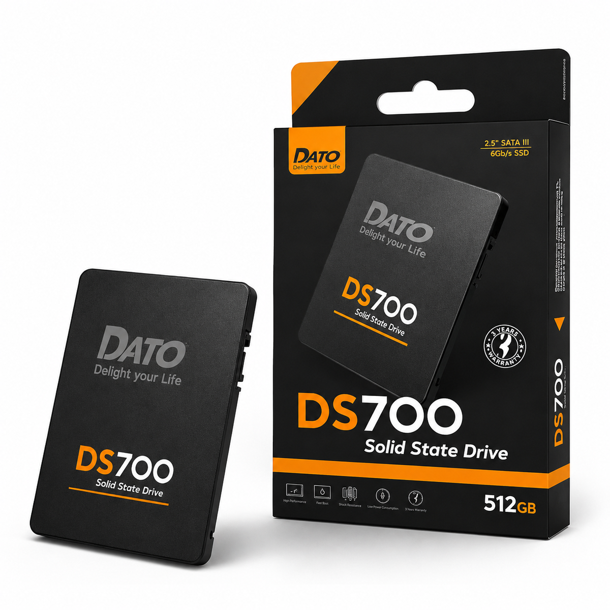 DATO DS700 512GB 2.5" SATA III Internal SSD – High-Speed Solid State Drive