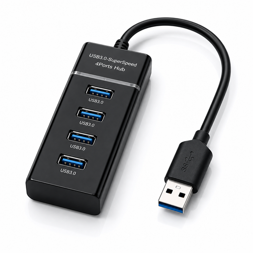 USB 3.0 4-Port High-Speed USB Hub