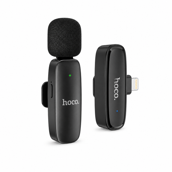 HOCO L15 Wireless Lavalier Microphone for iPhone – Lightning Version