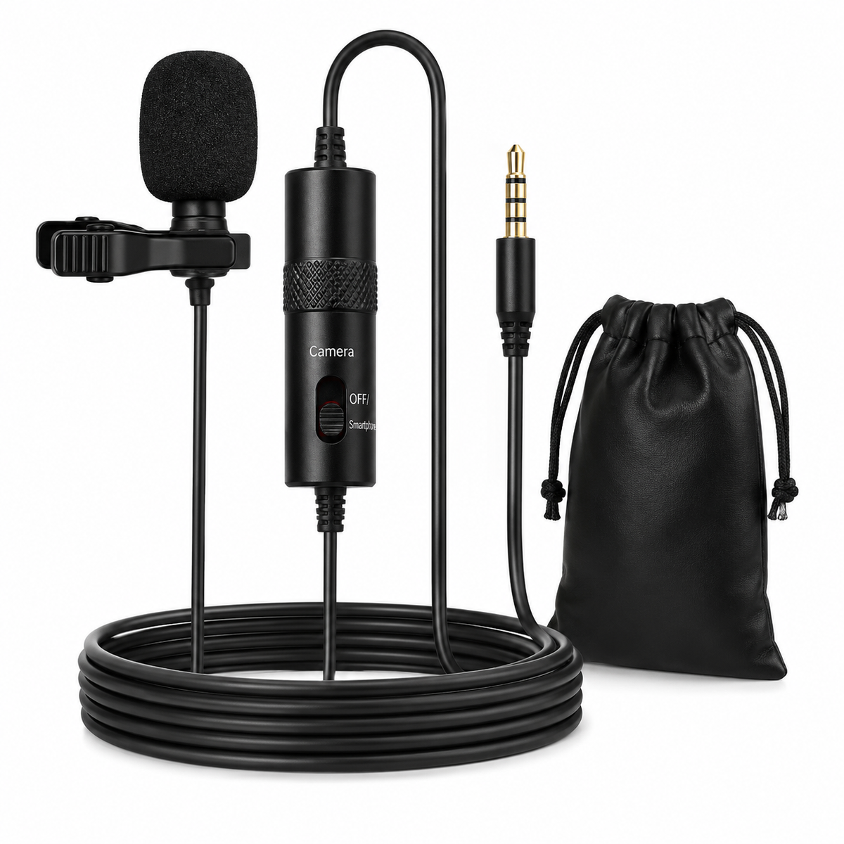 Lavalier Lightning Microphone JH-041 – Black