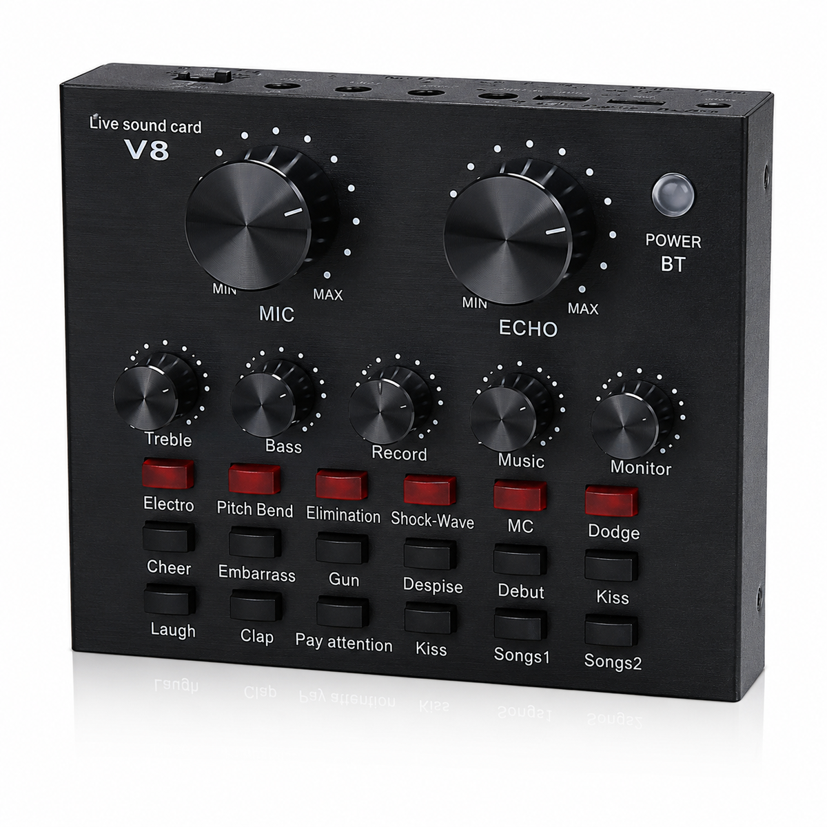 V8 Live Sound Card Audio Interface with Bluetooth