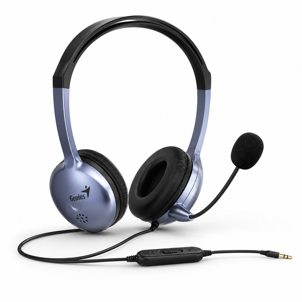 Genius HS-04S Stereo Headset with Noise-Cancelling Microphone