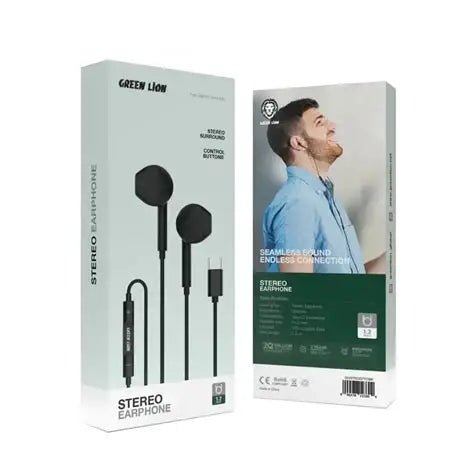 Earphones Green Lion