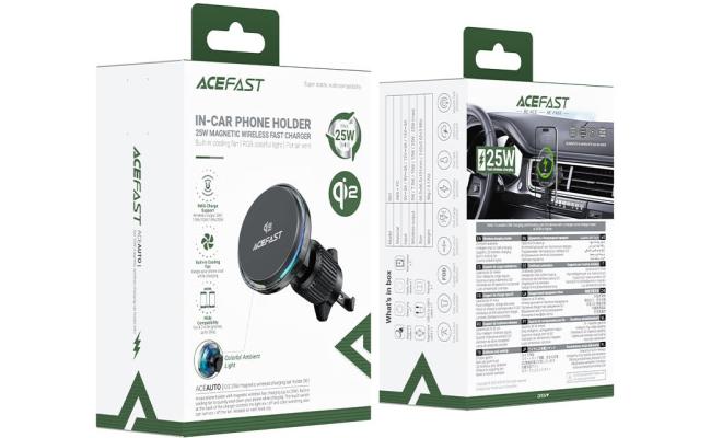 Ace Fast In Car Phoneholder Magnetic Wireless Charger