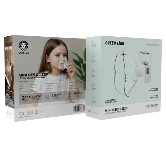 Green Lion Mini Nebulizer - White