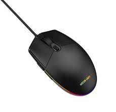 Green Lion Wired Gaming Mouse - Black
