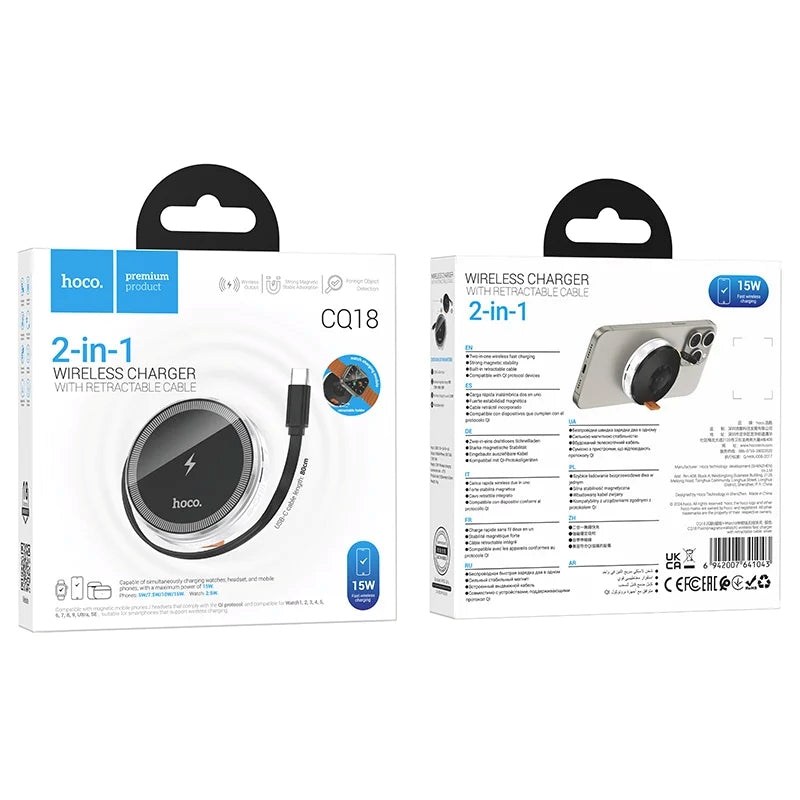 Hoco 2 In 1 Wireless Charger