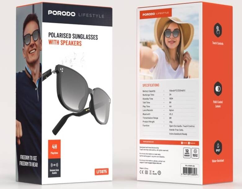 Porodo Sunglasses With Speakers
