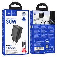 Wall charger “N63 Gentle” PD30W + QC3.0 EU cable set